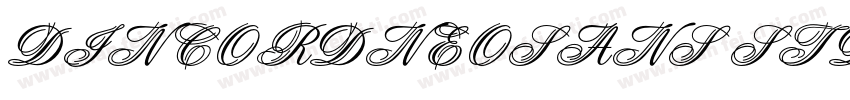 DINCORDNEOSANS STD字体转换
